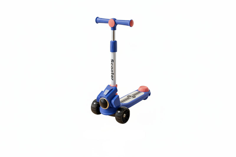 Kids Foldable Kick Scooter - 3-Wheel Design with Adjustable Height