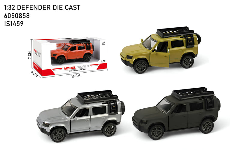 Land Rover Defender Die-Cast Model 1:32 Scale - Off-Road Adventure Edition