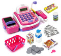 Toy cash register set with accessories on a white background qatar price