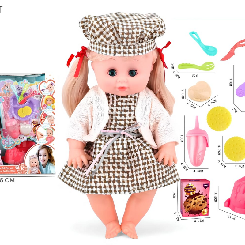 Baby Chef Doll Set: 10 Sounds, Accessories, And Role-play Fun!