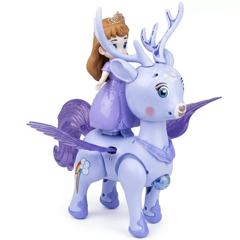 Lovely Deer Princess Toy Set - Musical Walking Interactive Fantasy Figure