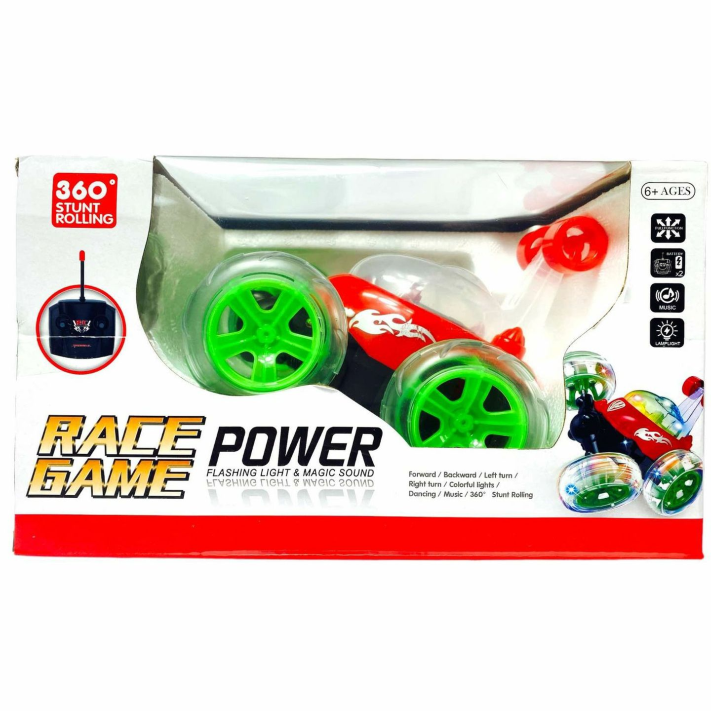 Toy race car set with remote control packaging on a white background price qatar