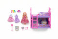 Toy set with a baby doll and furniture on display, featuring 'Babykid' branding. QATAR PRICE