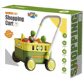 Toy shopping cart with vegetables on a white background qatar price