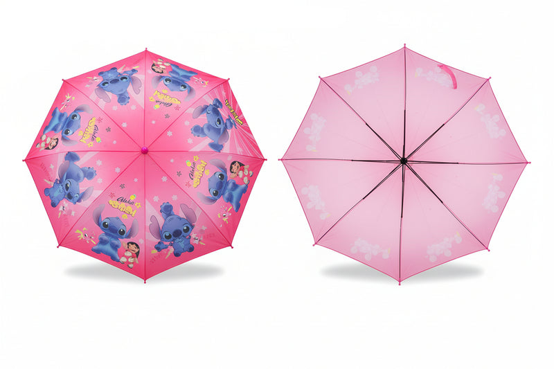 Kids Lilo & Stitch Umbrella 50cm - Pink Character Umbrella for Girls