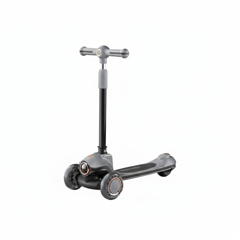 Kids 3-Wheel Kick Scooter - Adjustable Height with LED Wheels