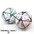 Two soccer balls with colorful patterns on a white background price qatar