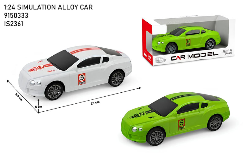 Sports Car Simulation Alloy Model 1:24 Scale - Racing Edition