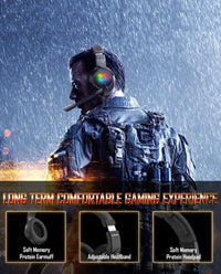 RGB Gaming Headset with Microphone - 40mm Driver