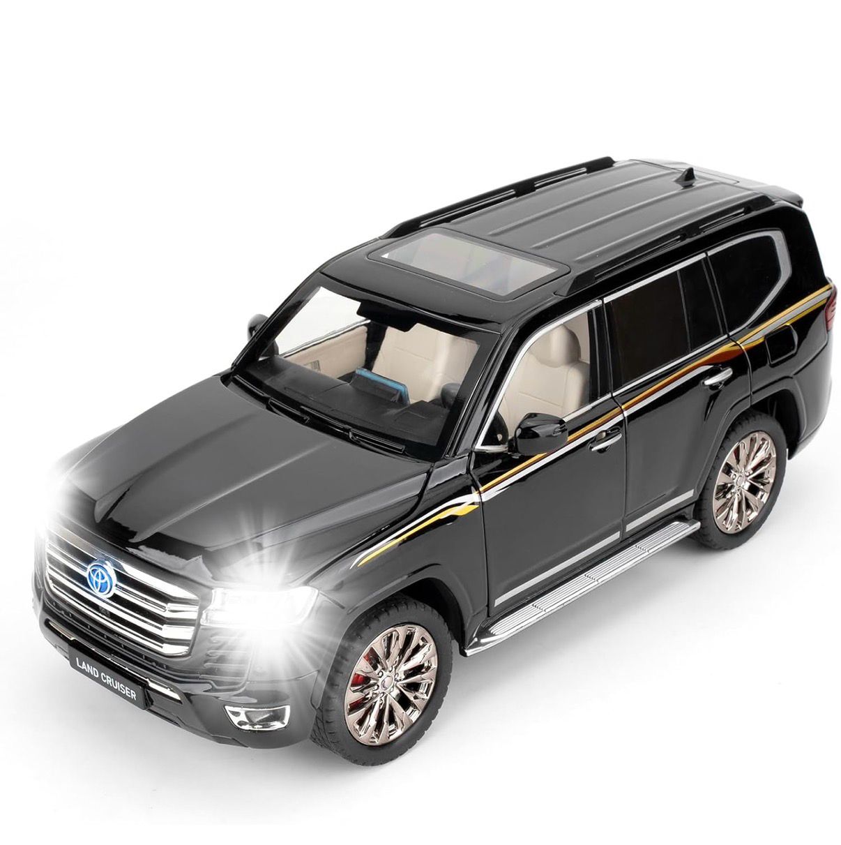 Diecast Car 1:18 Metal Land Cruiser LC300 Toy Car