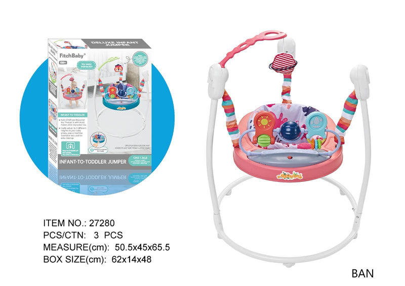 FitchBaby Infant-to-Toddler Jumper - Pink Ocean Explorer