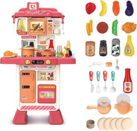 OMG Kitchen Playset - 35 Pieces Pretend Play Set with Light & Sound