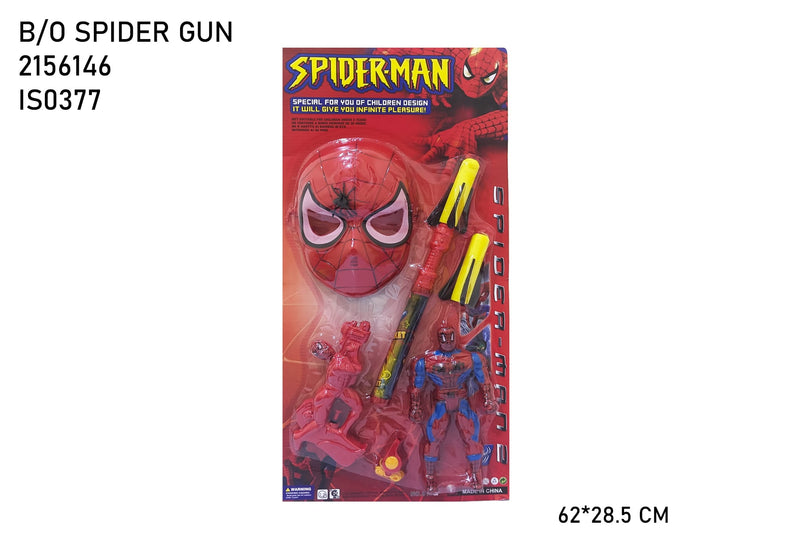 Spider-Man Toy Gun Set with Mask - Kids Superhero Play Set