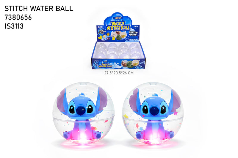 Stitch Water Ball Light-Up Toy - 12 Piece Display Box | Disney Character