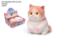 Decompression Cat Squeeze Toys - 2 Piece Stress Relief Squishy Set