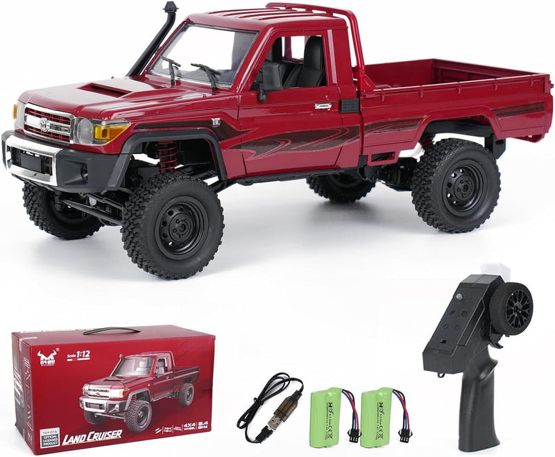 RC Toyota Land Cruiser 1:12 Scale - 4x4 Remote Control Pickup Truck