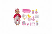 Any Little Sweet Baby Doll Set - Baby Care Playset with Bath Accessories | Ages 3+