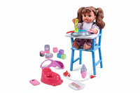 My Sweet Baby Playset with High Chair - Complete Feeding & Care Set | Ages 3+