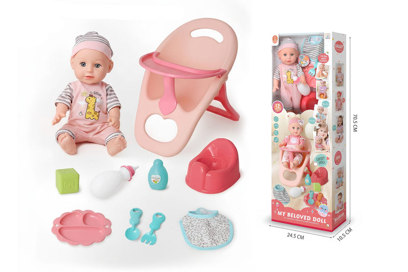 My Beloved Baby Doll Set with Accessories – Lucky Doll