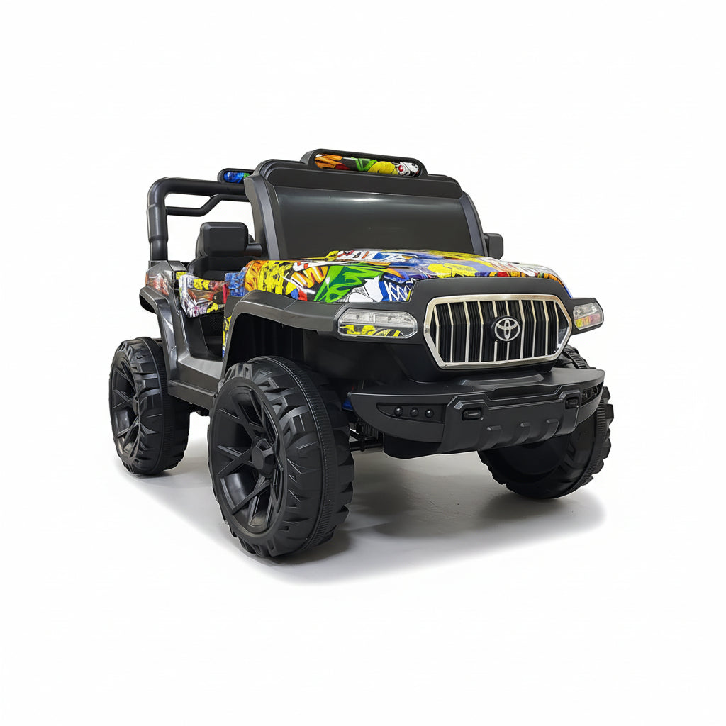 Kids Ride-On Toyota Jeep - Graffiti Edition