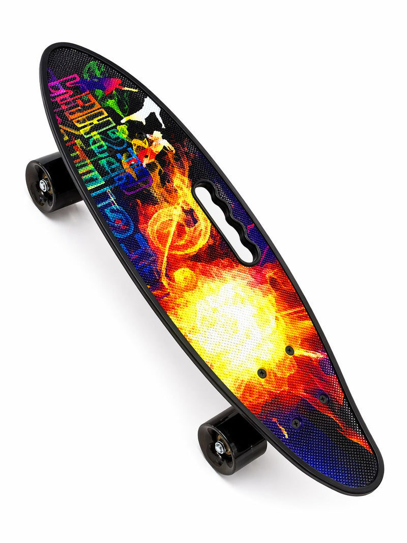 Galaxy Fire Penny Skateboard with Black Wheels