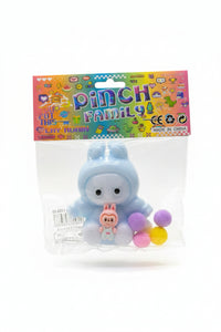Pinch Family Squishy Bear Toy with Pom Poms