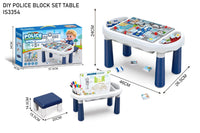 DIY Police Block Set Table 6-in-1 for Kids