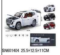GMC Yukon Die-Cast Model 1:24 Scale - Premium Sound & Light Edition with Opening Parts