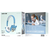 GK-500 Kids Wireless Headphone - Green Lion