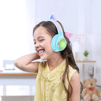 GK-400 Kids Wireless Headphone - Green Lion