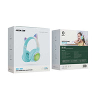 GK-400 Kids Wireless Headphone - Green Lion