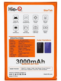 HieQ StarTab 7 Inch Android Tablet - 8GB RAM, 512GB Storage