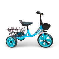 Kids Tricycle with Front Basket & Rear Storage - Durable 3-Wheel Bike for Toddlers