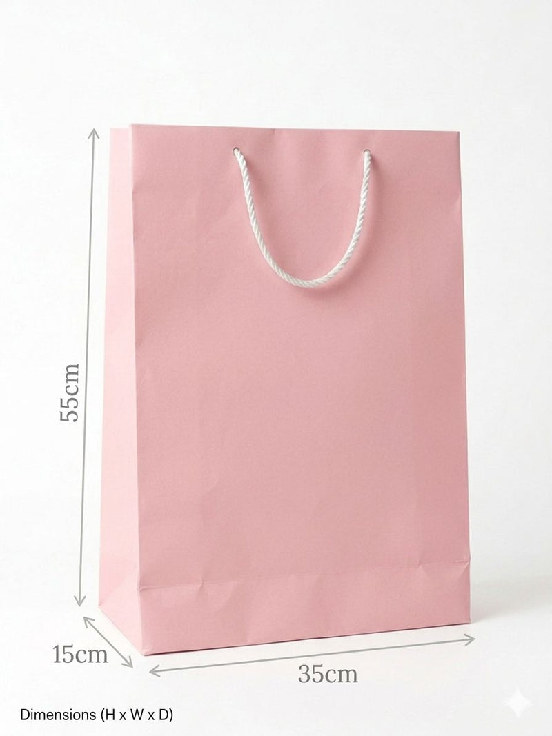 Pink Gift Bag with Rope Handle 35x55x15cm