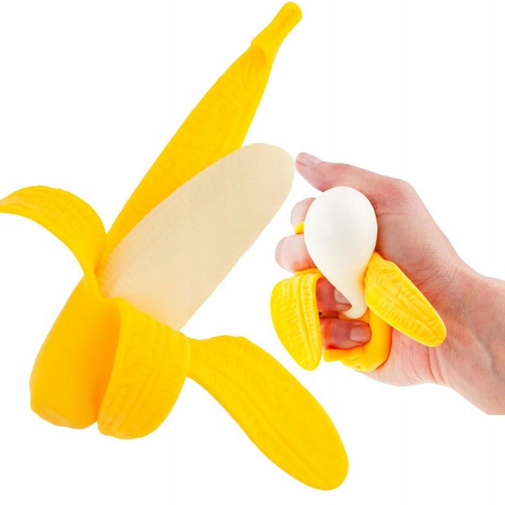 Banana Squeeze Stress Relief Toy - Sensory Fidget Toy