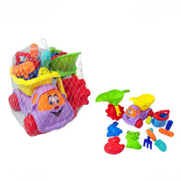 Kids Beach Sand Toy Set with Truck - 9 Pieces