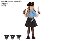 Girls Police Officer Costume - XL Size