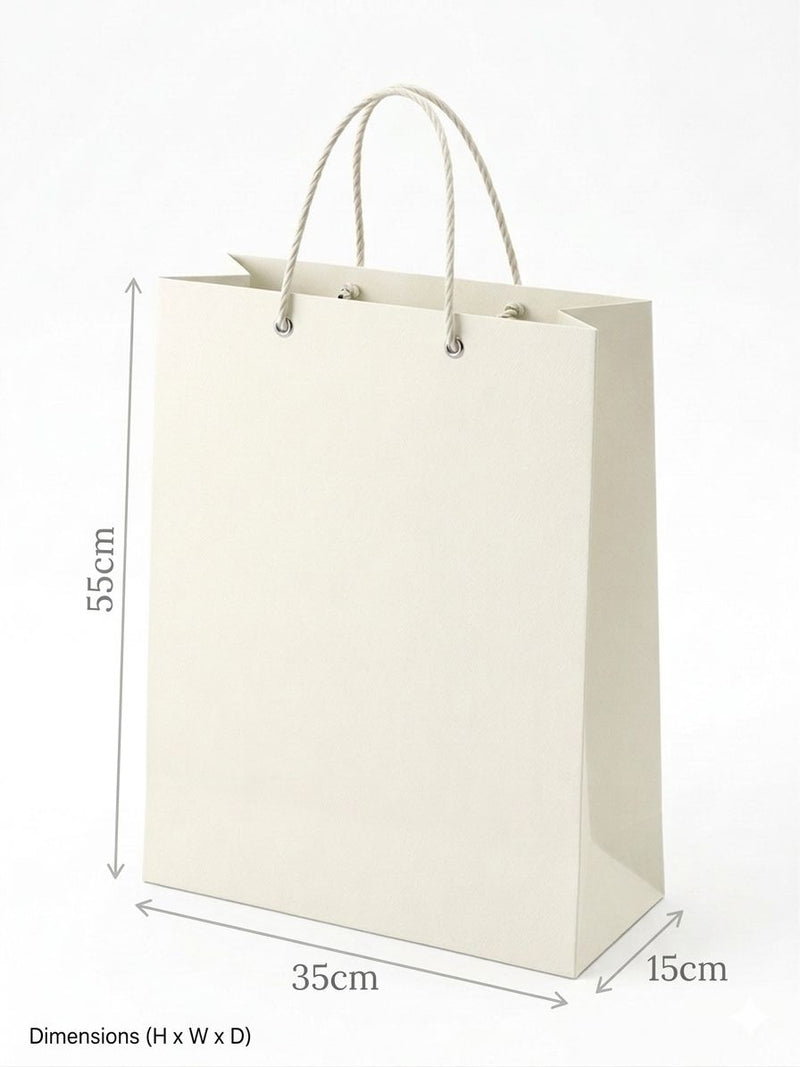 White Gift Bag with Rope Handle 35x55x15cm