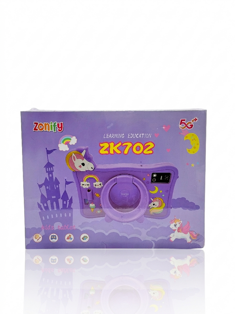 Zonify ZK702 Kids Tablet - Purple Unicorn Learning Education