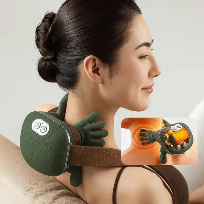  agreen neck and shoulder massager with close-up inset  qatar