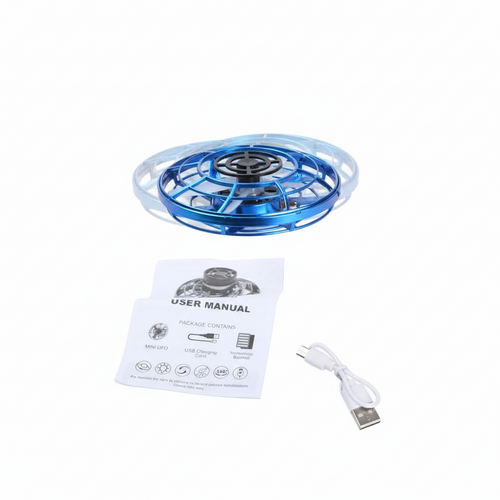 360° Rotating Induction Flying Toy - USB Rechargeable Hover Drone