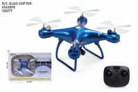 White RC quadcopter Awith packaging and remote control on a white qabackground qatar