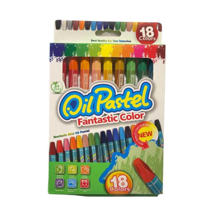 Oil Pastel Fantastic Color Crayons 18Pcs
