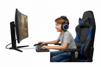 Kid using Onikuma X88 gaming headphone in gaming chair