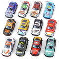 Collection of colorful toy race cars with various brand logos on a white background qatar price