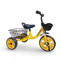 Kids Tricycle with Front Basket & Rear Storage - Durable 3-Wheel Bike for Toddlers